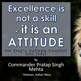 Excellence is not a skill; it is an Attitude